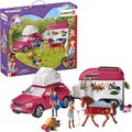 Schleich BABY KLEINKIND SPIELARTIKEL Horse Club - Abenteuer mit Auto und Pferdea