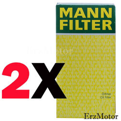 2 ORIGINAL MANN FILTER OELFILTER FILTEREINSATZ MIT DICHTUNG HU 711/51 x FUER ...