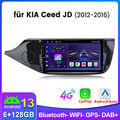 6+128GB Android 13 Autoradio Für Kia Ceed JD 2012-2016 GPS Navi DAB Carplay WIFI