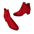 TAMARIS ANKLEBOOTS DAMENSCHUHE STIEFELETTEN WOMAN SHOES 41 ROT #1-44# NEU!