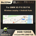 14.9" Android 8+128GB Autoradio Carplay GPS DAB+ TPMS für BMW X5 F15 X6 F16