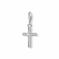 THOMAS SABO Charm Anhänger Kreuz 925 Sterlingsilber mit Zirkonia 0049-051-14