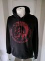 Diesel Hoodie Pullover Kapuze Indian Head Only the Brave L schwarz Logo rot wNEU