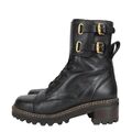 See by Chloé Damen Schuhe Stiefelette Gr. 39 Schwarz Leder Ankle Boots