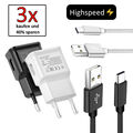 Schnell Ladegerät USB C Ladekabel für Original Samsung Galaxy Huawei Xiaomi NEU