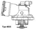 BORGWARNER (WAHLER) THERMOSTAT KÜHLMITTEL 87°C MIT SCHLAUCHKLEMME passend für