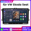 9" Android13 Auto Für VW Skoda Seat DAB Autoradio Navigation GPS BT Carplay Wifi