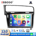 2+32GB Android 13 Autoradio Apple Carplay Kamera+ GPS Navi Für VW Golf 7 MK7 VII