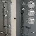 Regendusche Duschset Duschsystem Brausegarnitur mit Handbrause Kopfbrause Dusche