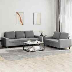 Sofagarnitur Sessel Sofa Couch Wohnzimmersofa Designsofa 3-tlg. Stoff NEU DE