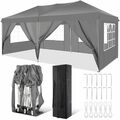 Klapp Pavillion 3x6m/3x3m Faltpavillon Wasserdicht Outdoor Gartenzelt Partyzelt