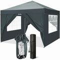 Pavillon 3x3m 3,6x3,6m 3x4,5m Faltpavillon Gartenzelt Partyzelt Wasserdicht ~