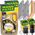 MANN INSPEKTIONSPAKET+5L TOTAL 5W-40 ÖL passend für RENAULT LAGUNA III 140 PS