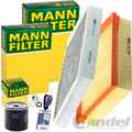 MANN FILTER INSPEKTIONSPAKET passend für MERCEDES A/B KLASSE W176 W246 CLA C117