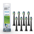 Sonicare Bürstenköpfe weißere Zähne, Optimal White, Schwarz, 8er Pack Philips W2