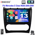 DAB+ für Benz CLC-Klasse W203 C180 2005-2009 KAM 2+64G Android 13 Autoradio Navi