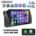 4+64G Autoradio Für BMW 7er E38 5er E39 X5 E53 Android13 Carplay GPS NAVI RDS BT