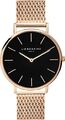 LIEBESKIND Berlin LS-0090-MQB Damen Uhr Rosegold schwarzes Ziffernblatt✅✅