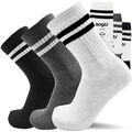 8-24 Paar SOGZZ® Tennissocken 35-50 Herren Damen 80% Baumwolle Streifen Socken