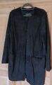 Esprit Blazer Cardigan Gr 40 Veloursleder Dunkelblau