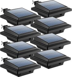 Solarlicht 40LED Außen Dachrinne Solarleuchte Lichtsensor Beleuchtung Wegelampen