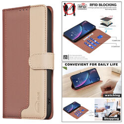 Kartenetui HandyHülle für Samsung S24 Schutz Tasche RFID Case Klapp Wallet Cover