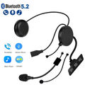 Bluetooth 5.2 Motorcycle Helmet Headset Wireless Handsfree Stereo Music Player