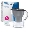 BRITA Wasserfilter Kanne Marella graphit (2,4l) inkl 3x MAXTRA PRO All in 1