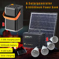 Solar Generator Power Station Tragbarer Solarpanel Ladegerät / 4 USB Power Bank