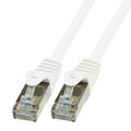 0,5m CAT.6 Patchkabel Netzwerkkabel SFTP weiß LAN Ethernet DSL RJ45 Kabel 