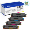 4 Toner für HP 207A/207X Color LaserJet Pro MFP M283fdw M282nw M255dw M255nw XXL