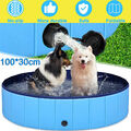 Hundepool Faltbare Hunde Pool Hunde Schwimmbecken Kinder Planschbecken 100x30cm