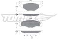 Tomex Brakes Tx10-141 Bremsbelagsatz Scheibenbremse Vorne für VW Seat 1990-2002