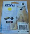 ORIGINAL EPSON 26 gelbe Patrone Vac' versiegelt ORIGINAL T2614 OEM EISBÄR Tinte