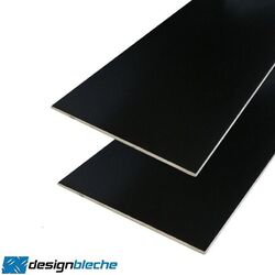 Aluminium Blechstreifen RAL9005 Schwarz Alu Blechzuschnitt Abdeckplatte bis 2m