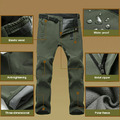 Herren Winddicht Warm mit Fleece Softshellhose Damen Funktionshose Hose Outdoor