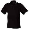 Henbury Herren Polo-Shirt, mit Streifen am Kragen und den Ärmeln (RW620)