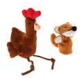 Kinder Fingerpuppen Kasperpuppen Entwicklung Spielzeug mit Fuchs und Huhn Stil,