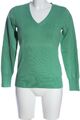 FAVOURITE BASICS V-Ausschnitt-Pullover Damen Gr. DE 36 grün Casual-Look