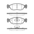 Bremsbelagsatz, Scheibenbremse TRISCAN 8110 28009 für CITROËN PEUGEOT