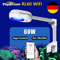 PopBloom RL60 WiFi Aquarium Beleuchtung Led Meerwasser Led Lampe Aquarium Reef