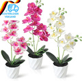 Dremisland 3Er Set Orchideen Kunstblumen Im Topf(38Cm) Künstliche Pflanzen Lila 