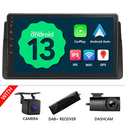 CAM+DVR+DAB+9" Autoradio NAVI DAB+ CarPlay RDS Radio Für BMW E46 3er 318 320 325