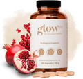 Glow25® Kollagen Kapseln Hochdosiert [180 Kapseln] Mit Hyaluronsäure Und Vitamin