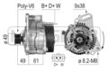 ERA Lichtmaschine Generator Lima 210121A für VW GOLF 3 1H1 PASSAT B3 B4 Variant