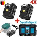 2x 18V 9000mAh Akku Für Makita BL1850 BL1830 LXT BL1860B Led Anzeige+Ladegerät e