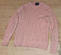 Gess Pullover mit Zopfmuster rosa