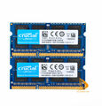 RAM Crucial 16GB 8GB 4GB 2Rx8 PC3L-12800S DDR3-1600MHz SODIMM Laptop-Speicher *·