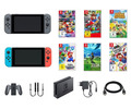 Nintendo Switch Konsole Set Spiele Auswahl Mario Kart Party Wonder Odyssey Zelda