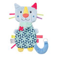 Fehn Fehn COLOR Friends Knister-Katze mit Raschelpapier Schnullerbefestigung ✅